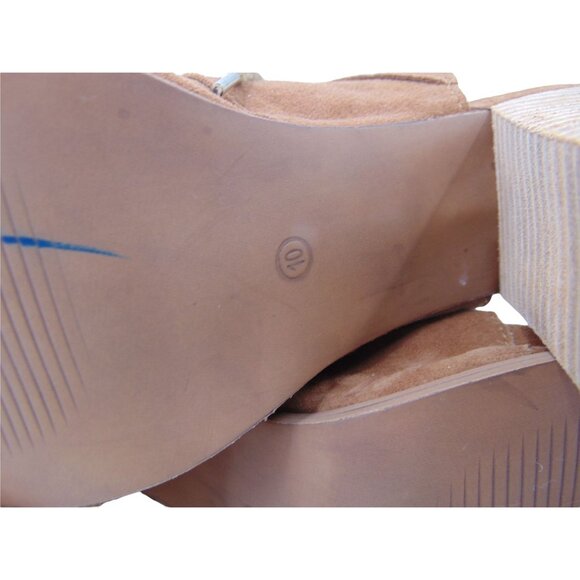 Diba True Tren Dee Brown Suede Lace Up Heels Size 10 Gladiator Shoes Lace Up - Picture 10 of 11